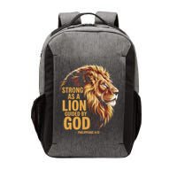 Philippians 413 Religious Lion Strengthens Christian Vector Backpack