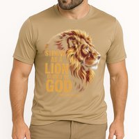 Philippians 413 Religious Lion Strengthens Christian Cooling Performance Crew T-Shirt