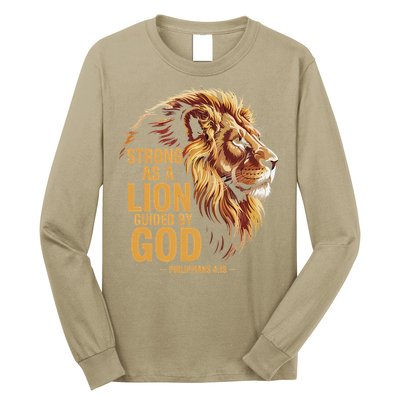 Philippians 413 Religious Lion Strengthens Christian Long Sleeve Shirt