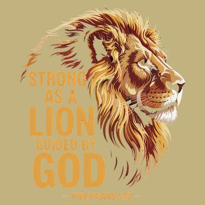 Philippians 413 Religious Lion Strengthens Christian T-Shirt