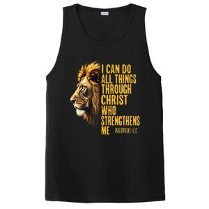 Philippians 413 Religious Lion Strengthens Christian 0haldo PosiCharge Competitor Tank