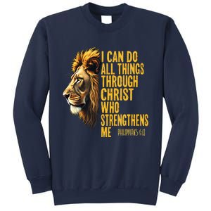 Philippians 413 Religious Lion Strengthens Christian 0haldo Sweatshirt