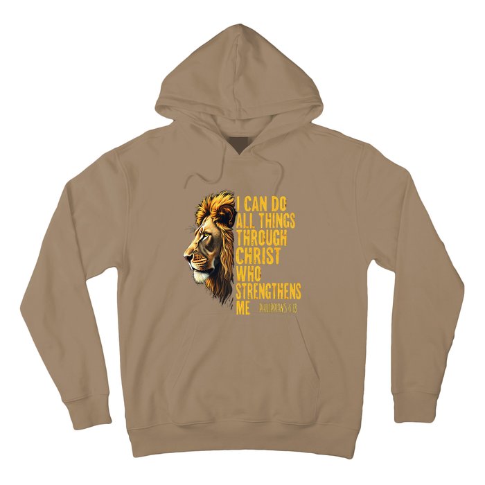 Philippians 413 Religious Lion Strengthens Christian 0haldo Hoodie