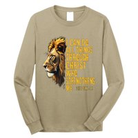 Philippians 413 Religious Lion Strengthens Christian 0haldo Long Sleeve Shirt