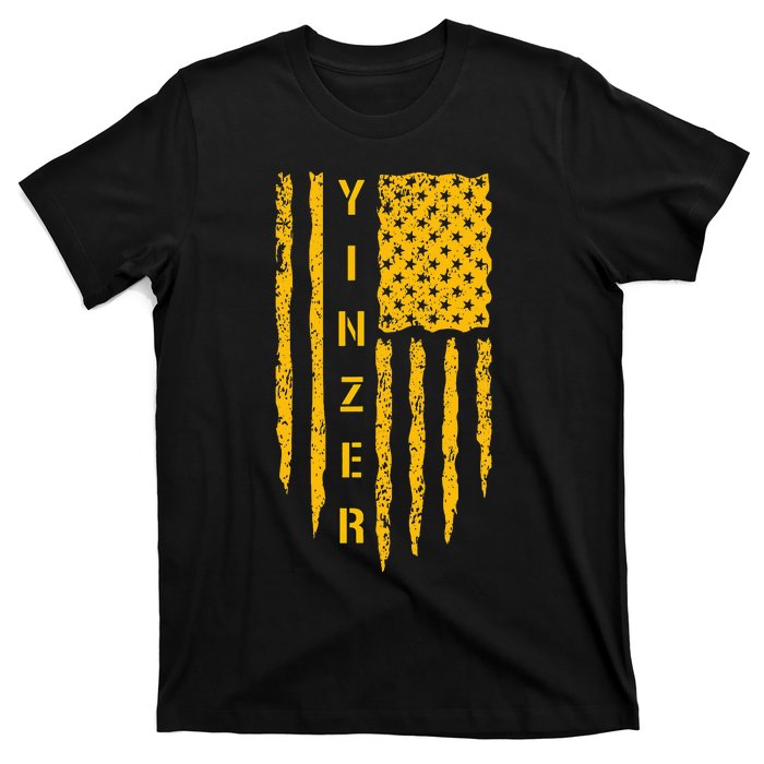 Pittsburgh 412 Steel City Yinzer Flag T-Shirt