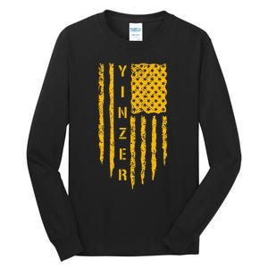 Pittsburgh 412 Steel City Yinzer Flag Tall Long Sleeve T-Shirt