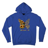 Philippians 4:13 Sunflower Butterfly Faith Christian Bible Gift Hoodie