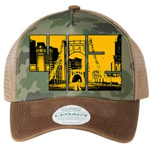 Pittsburgh 412 Steel City Skyline Pennsylvania Home Pride Legacy Tie Dye Trucker Hat