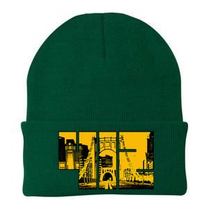 Pittsburgh 412 Steel City Skyline Pennsylvania Home Pride Knit Cap Winter Beanie