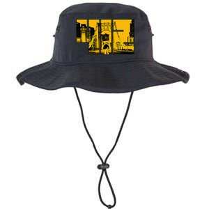 Pittsburgh 412 Steel City Skyline Pennsylvania Home Pride Legacy Cool Fit Booney Bucket Hat