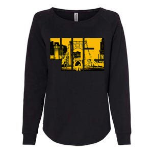 Pittsburgh 412 Steel City Skyline Pennsylvania Home Pride Womens California Wash Sweatshirt