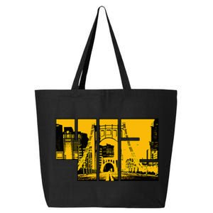 Pittsburgh 412 Steel City Skyline Pennsylvania Home Pride 25L Jumbo Tote