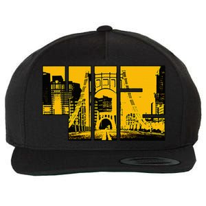 Pittsburgh 412 Steel City Skyline Pennsylvania Home Pride Wool Snapback Cap