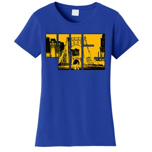 Pittsburgh 412 Steel City Skyline Pennsylvania Home Pride Women's T-Shirt