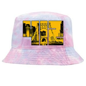 Pittsburgh 412 Steel City Skyline Pennsylvania Home Pride Tie-Dyed Bucket Hat