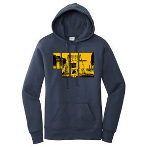 Pittsburgh 412 Steel City Skyline Pennsylvania Home Pride Women's Pullover Hoodie