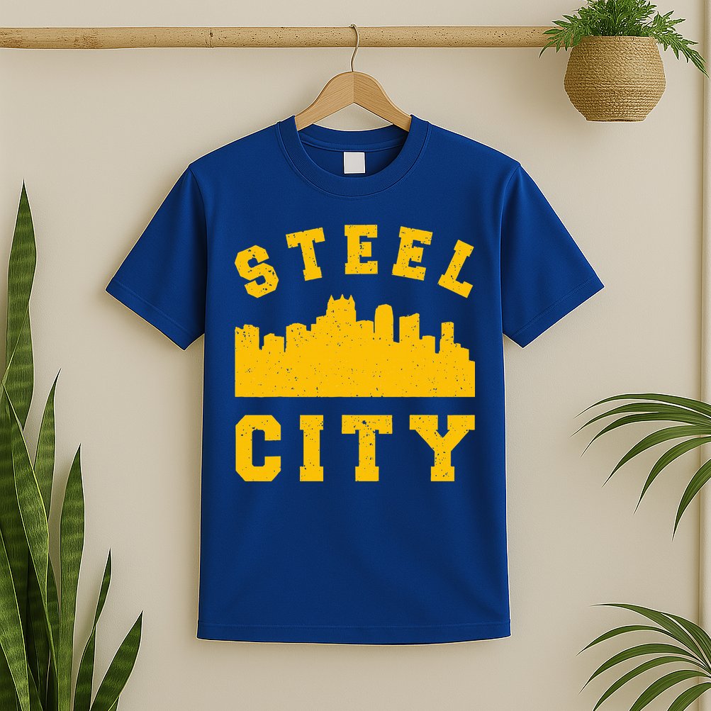 Pittsburgh 412 Steel City Skyline Pennsylvania Home Pride T-Shirt