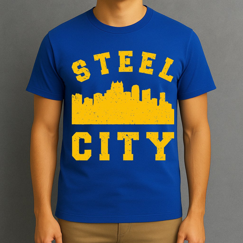 Pittsburgh 412 Steel City Skyline Pennsylvania Home Pride T-Shirt