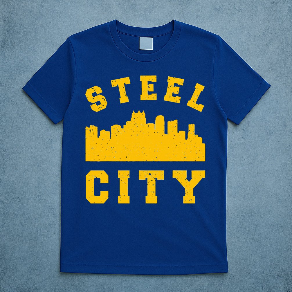 Pittsburgh 412 Steel City Skyline Pennsylvania Home Pride T-Shirt