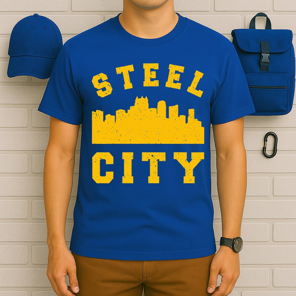 Pittsburgh 412 Steel City Skyline Pennsylvania Home Pride T-Shirt