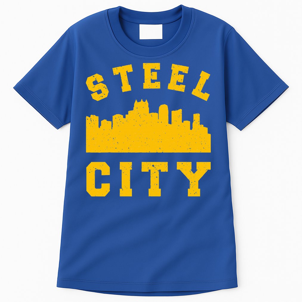 Pittsburgh 412 Steel City Skyline Pennsylvania Home Pride Tall T-Shirt