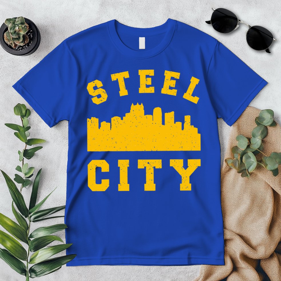 Pittsburgh 412 Steel City Skyline Pennsylvania Home Pride Premium T-Shirt