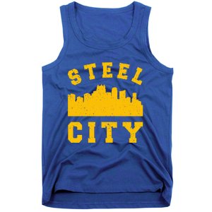 Pittsburgh 412 Steel City Skyline Pennsylvania Home Pride Tank Top