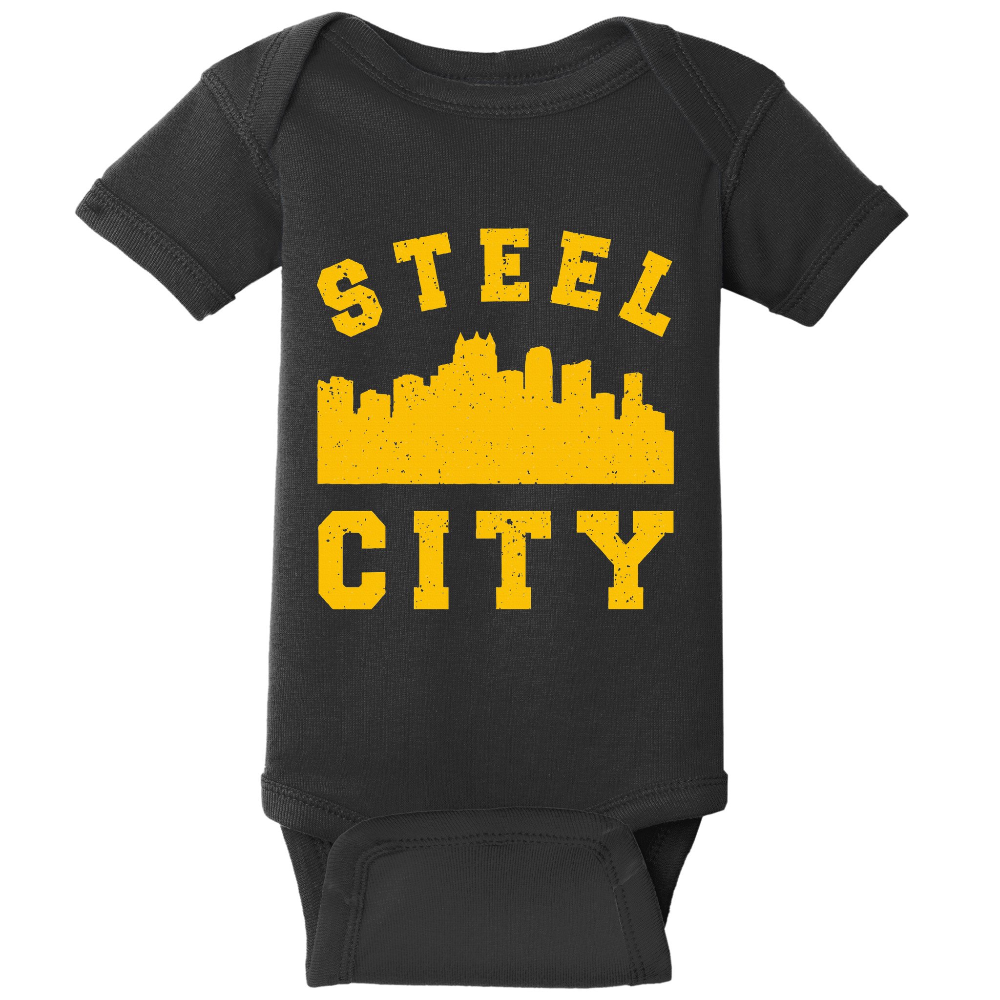Pittsburgh 412 Steel City Skyline Pennsylvania Home Pride Baby Bodysuit