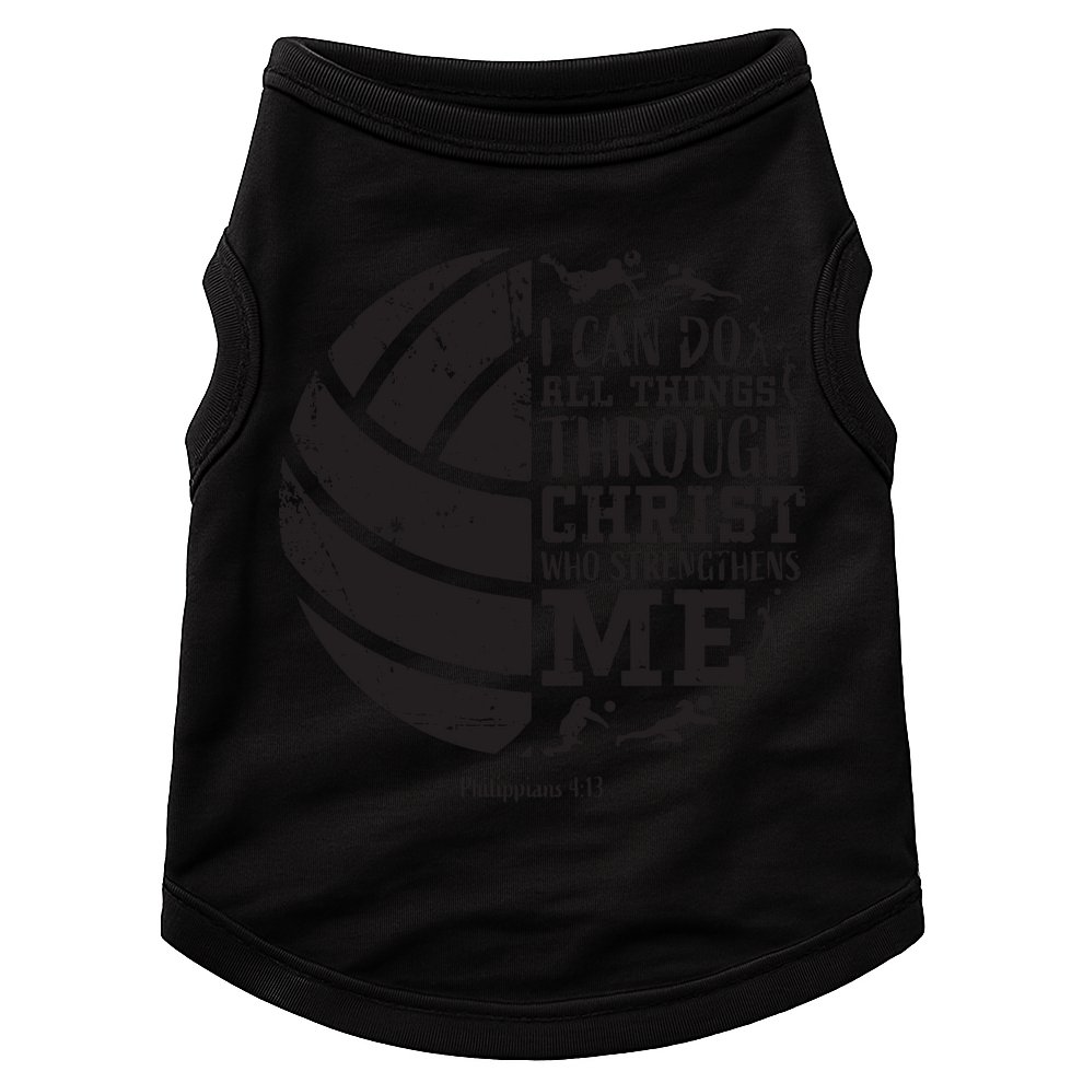 Philippians 413 Volleyball Gifts Teen Teens Doggie Tank