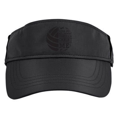 Philippians 413 Volleyball Gifts Teen Teens Adult Drive Performance Visor