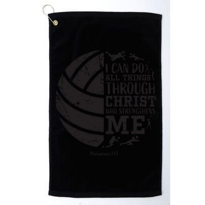 Philippians 413 Volleyball Gifts Teen Teens Platinum Collection Golf Towel