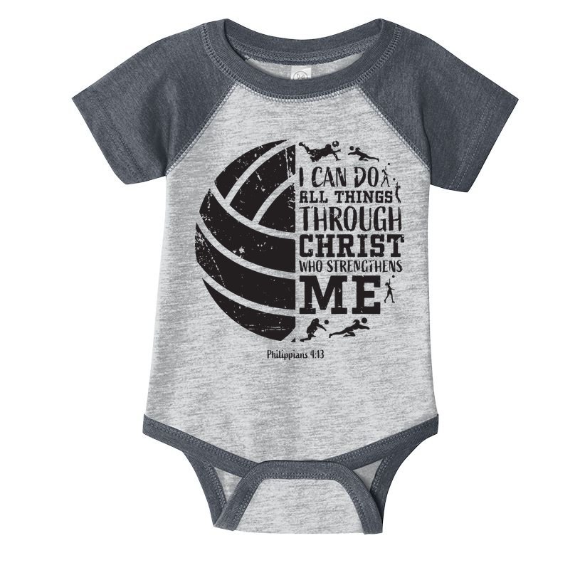 Philippians 413 Volleyball Gifts Teen Teens Infant Baby Jersey Bodysuit