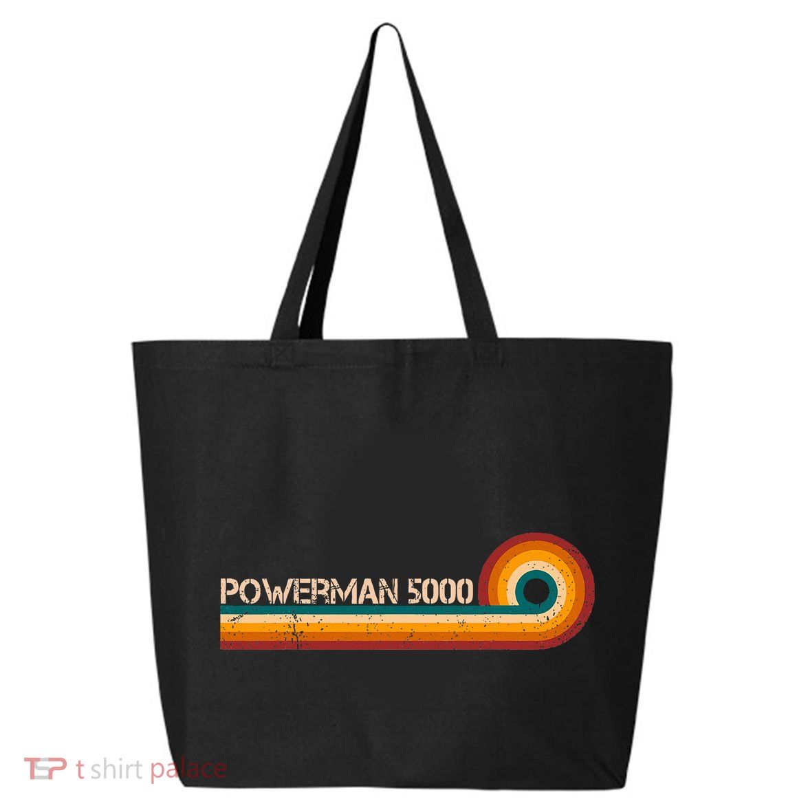 Powerman 5000 Retro Stripes Musician Vintage 25L Jumbo Tote