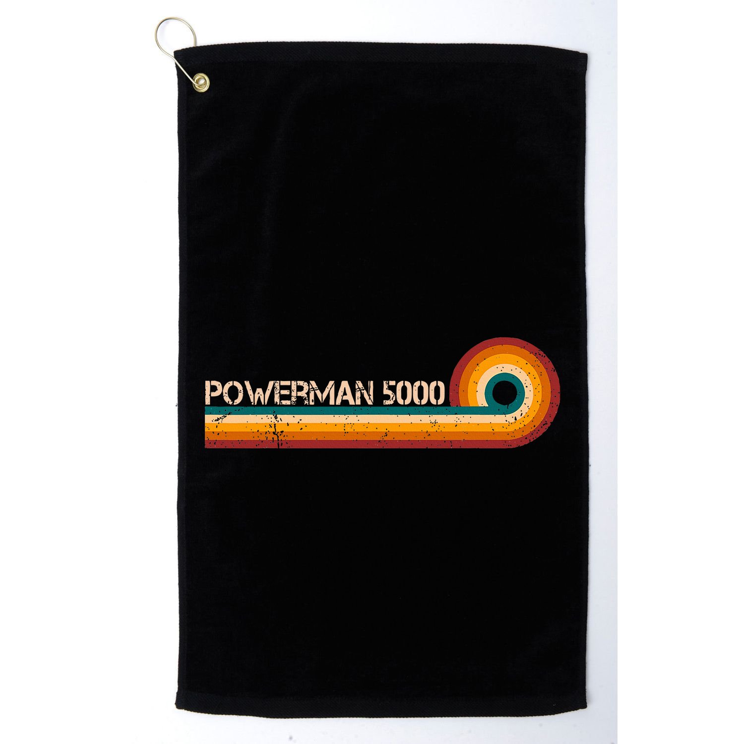Powerman 5000 Retro Stripes Musician Vintage Golf Towel