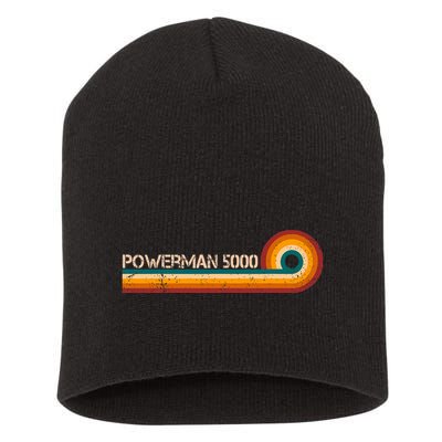 Powerman 5000 Retro Stripes Musician Vintage Short Acrylic Beanie