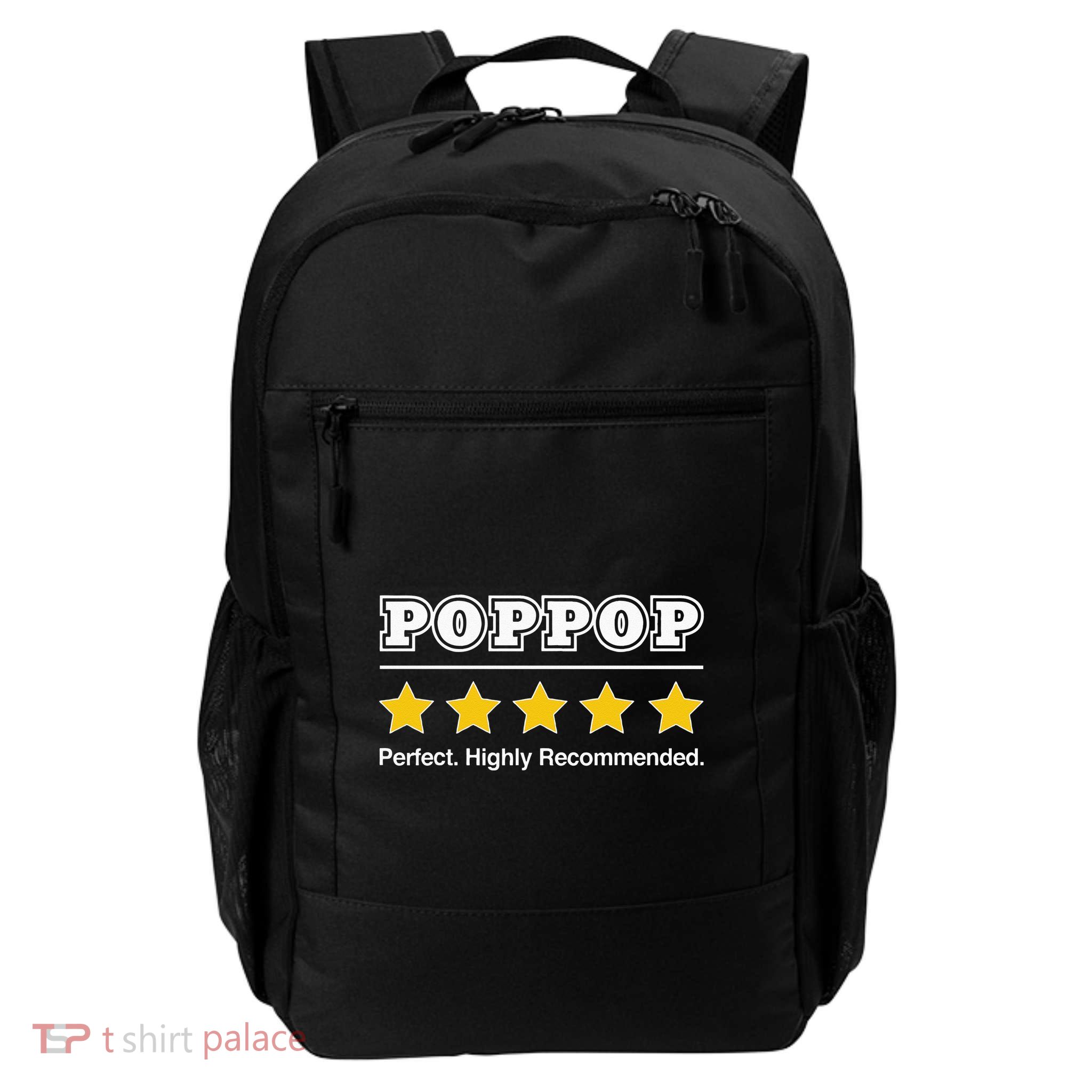 Poppop 5 Stars Perfect Funny Gifts For Poppop Fathers Day Backpack