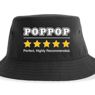 Poppop 5 Stars Perfect Funny Gifts For Poppop Fathers Day Sustainable Bucket Hat