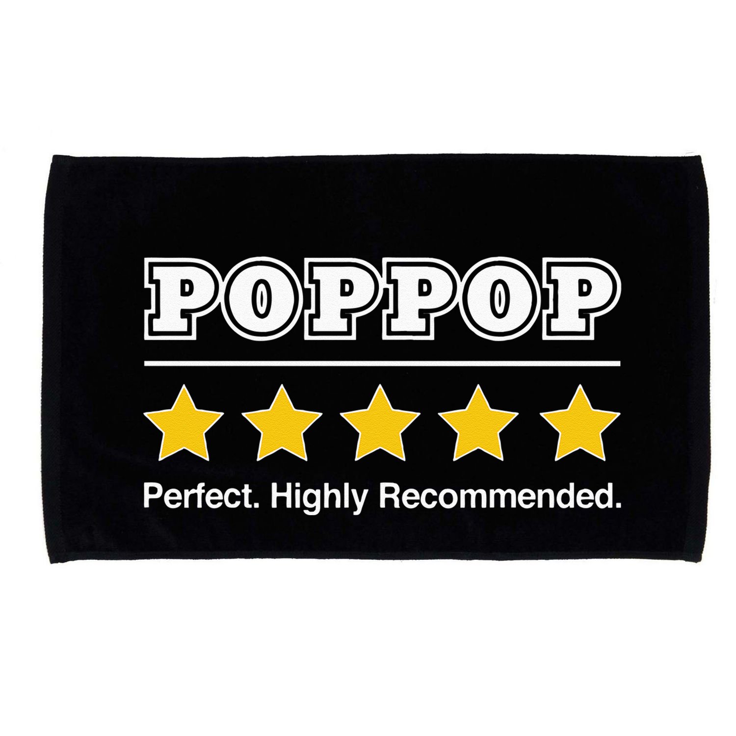 Poppop 5 Stars Perfect Funny Gifts For Poppop Fathers Day Microfiber Hand Towel