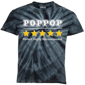 Poppop 5 Stars Perfect Funny Gifts For Poppop Fathers Day Kids Tie-Dye T-Shirt