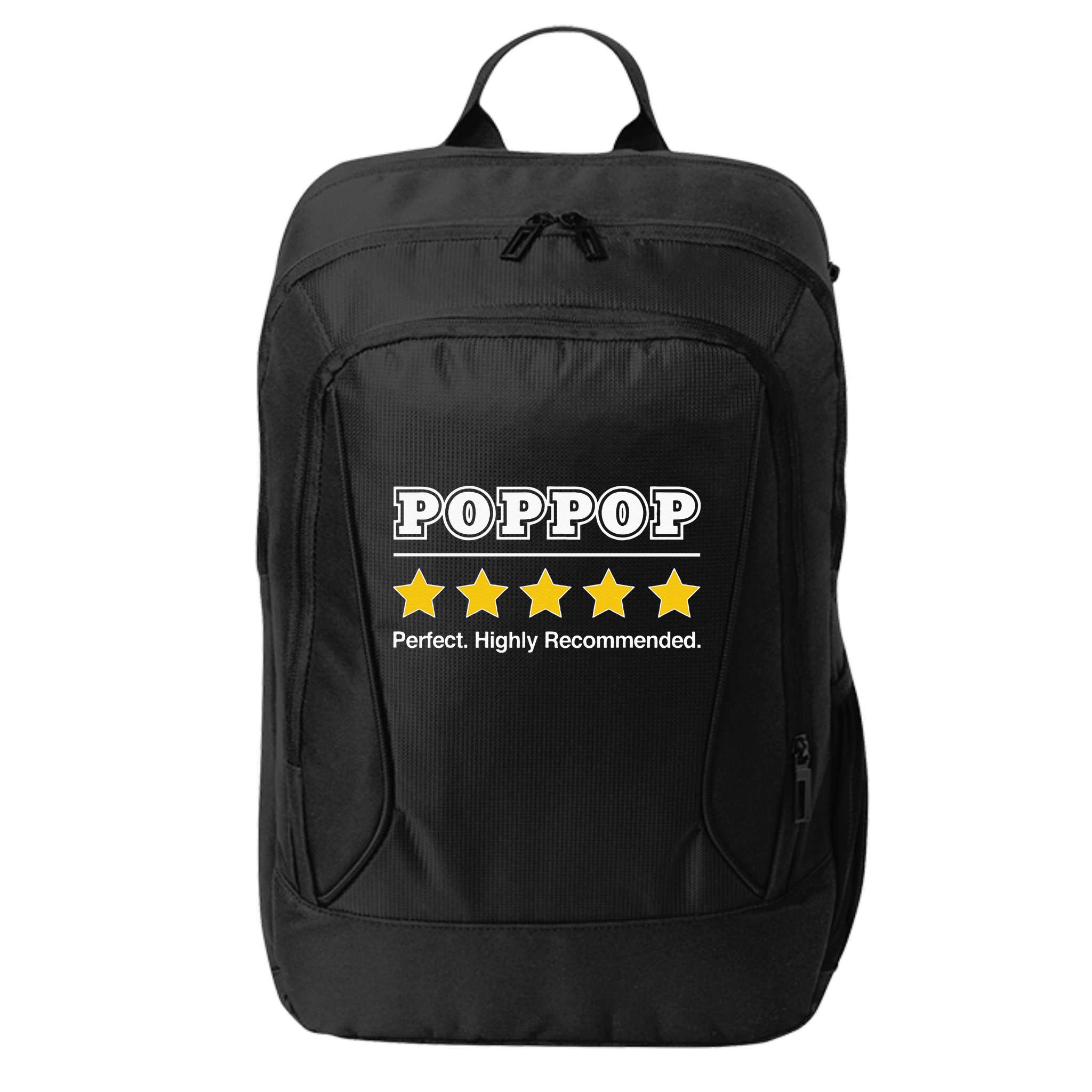 Poppop 5 Stars Perfect Funny Gifts For Poppop Fathers Day City Backpack