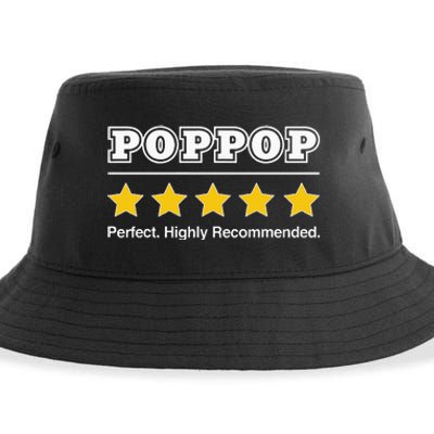 Poppop 5 Stars Perfect Funny Gifts For Poppop Fathers Day Sustainable Bucket Hat