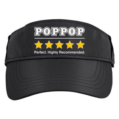 Poppop 5 Stars Perfect Funny Gifts For Poppop Fathers Day Adult Drive Performance Visor