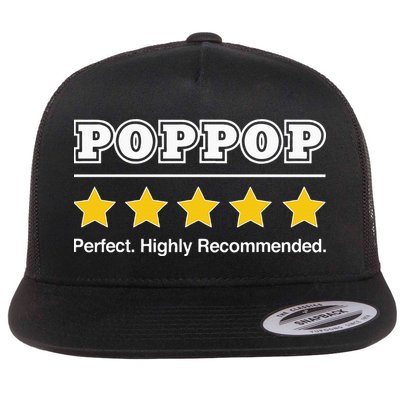 Poppop 5 Stars Perfect Funny Gifts For Poppop Fathers Day Flatbill Hat