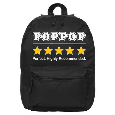 Poppop 5 Stars Perfect Funny Gifts For Poppop Fathers Day 16 in Basic Backpack