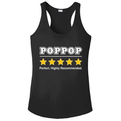 Poppop 5 Stars Perfect Funny Gifts For Poppop Fathers Day Ladies PosiCharge Competitor Racerback Tank