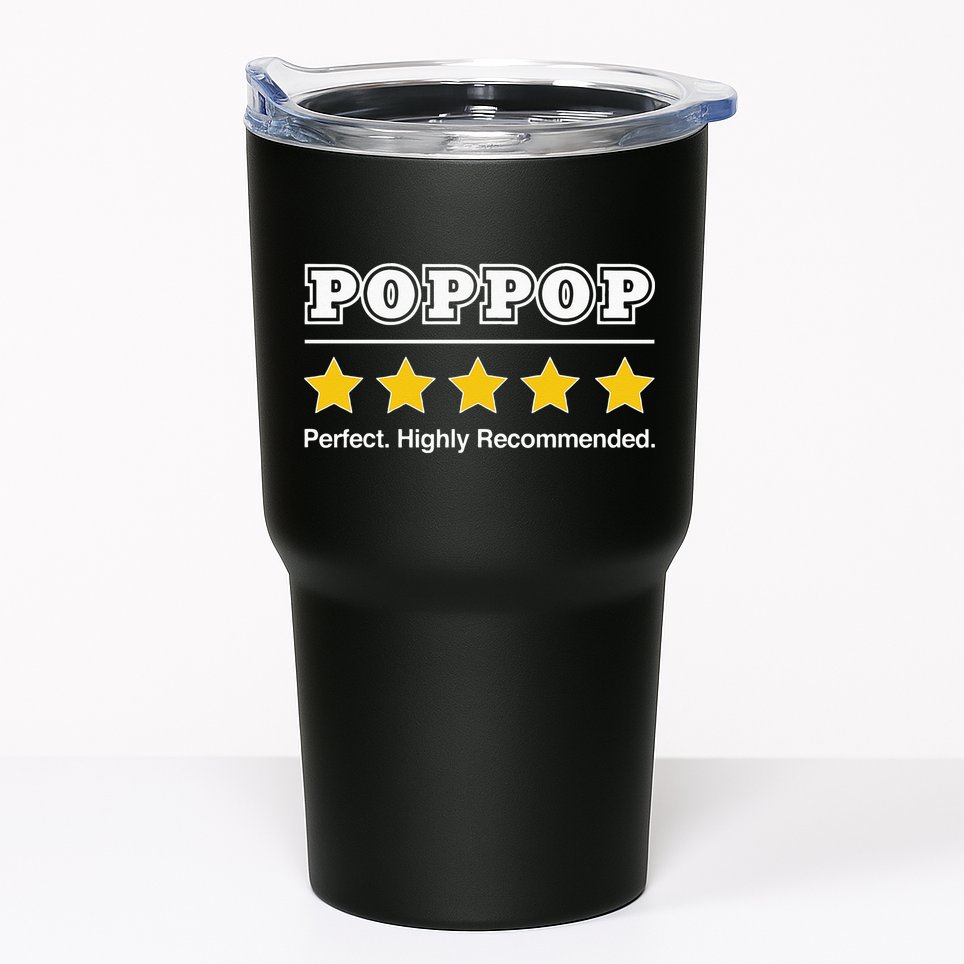 Poppop 5 Stars Perfect Funny Gifts For Poppop Fathers Day Tumbler