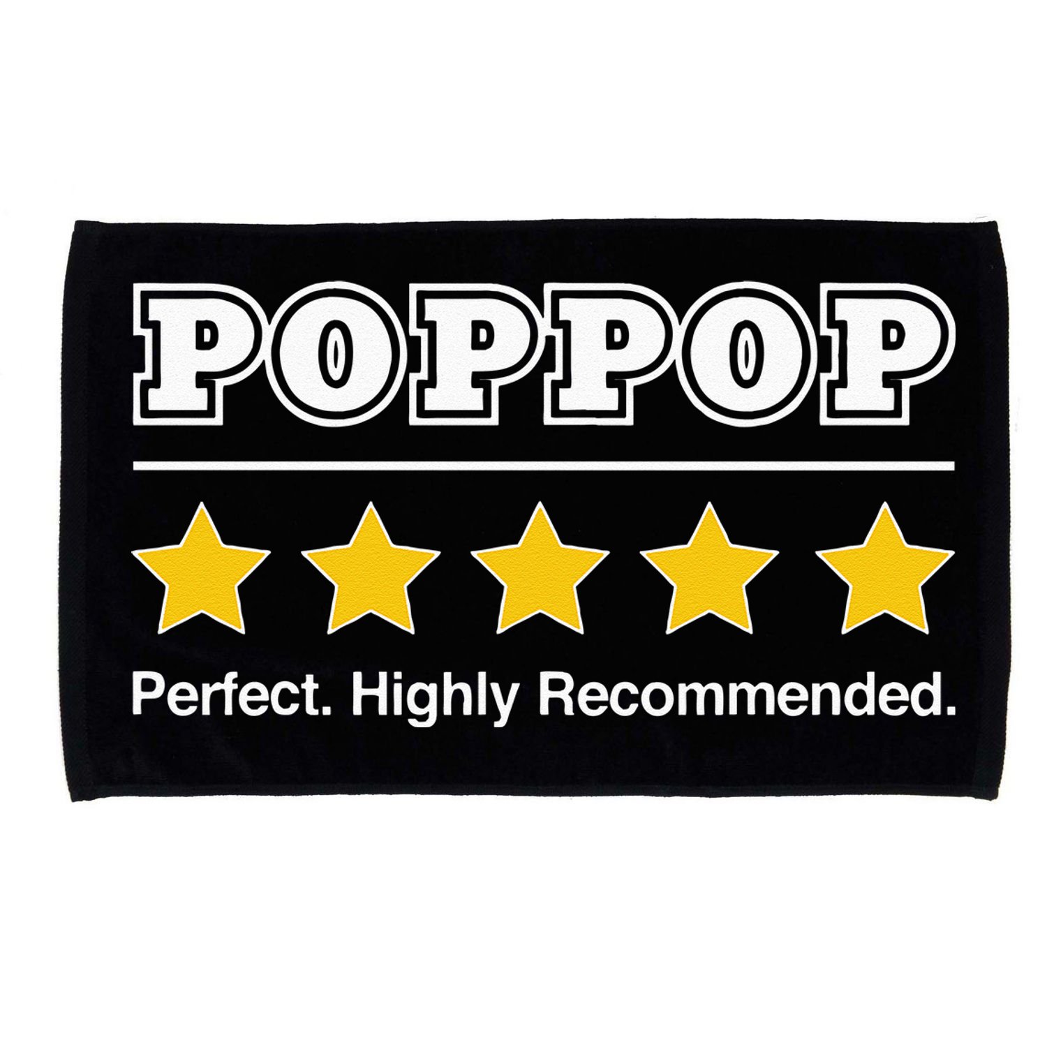 Poppop 5 Stars Perfect Funny Gifts For Poppop Fathers Day Microfiber Hand Towel