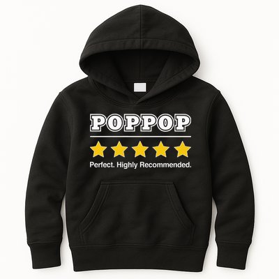 Poppop 5 Stars Perfect Funny Gifts For Poppop Fathers Day Kids Hoodie