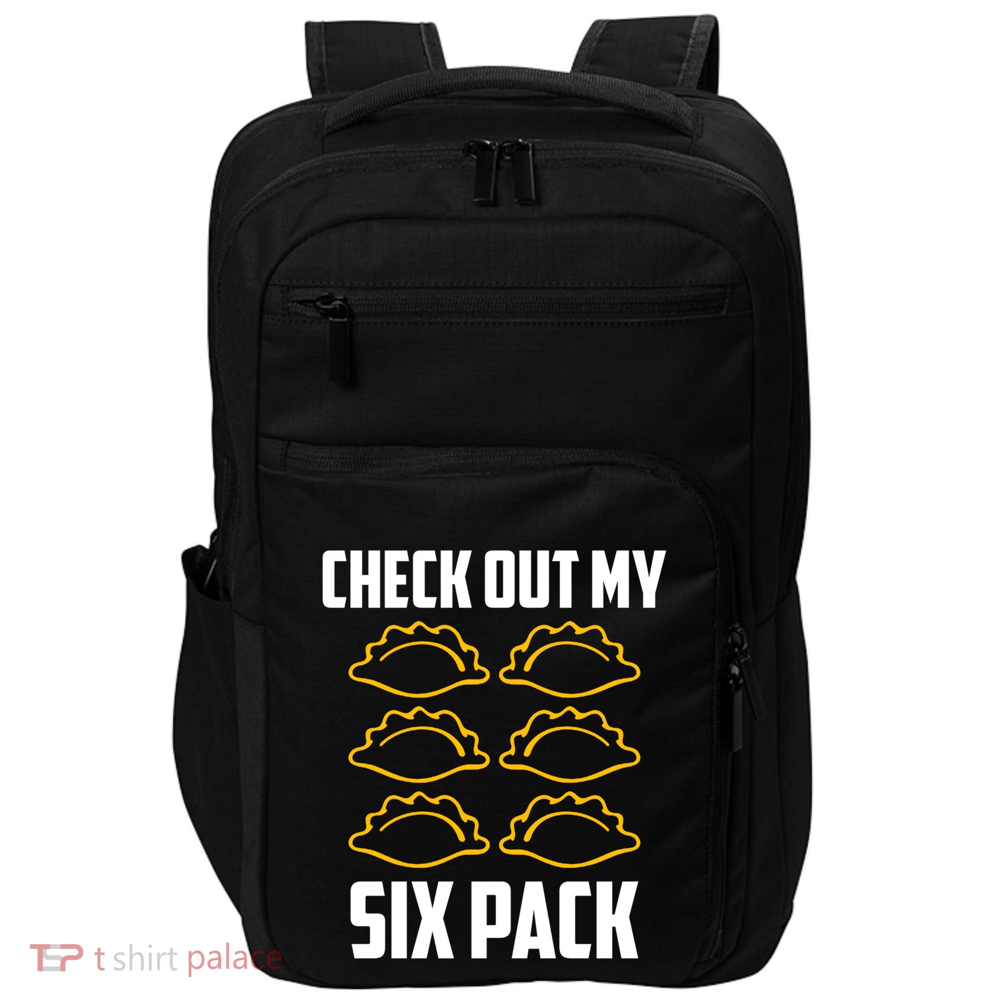 Pierogi 6 Pack Poland Culture For Polish Dumpling Chef Funny Gift Impact Tech Backpack