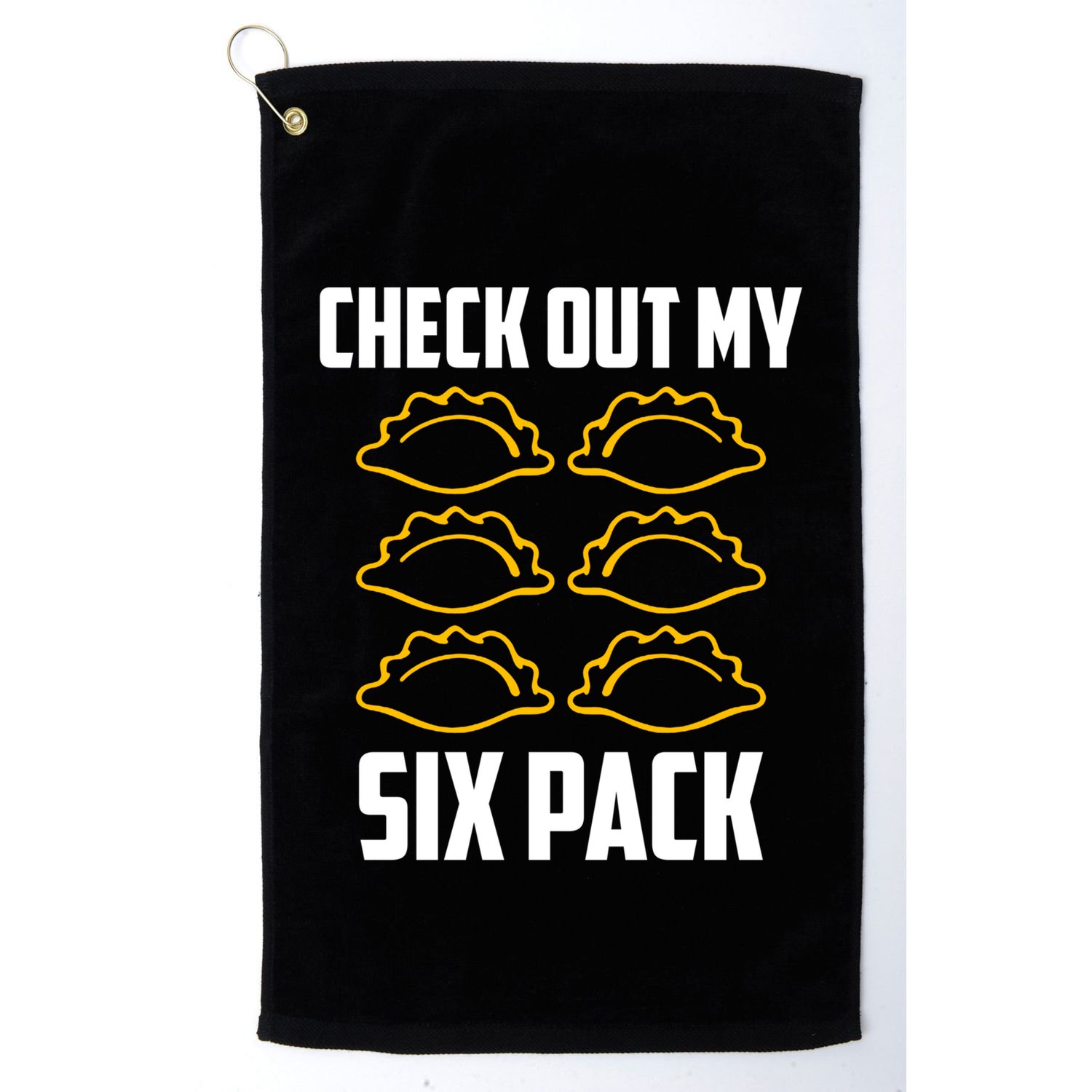 Pierogi 6 Pack Poland Culture For Polish Dumpling Chef Funny Gift Golf Towel